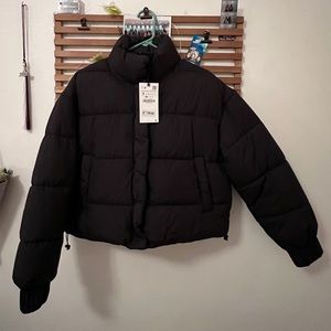 ZARA Cropped Puffer Jacket